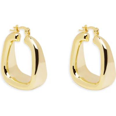 Argento Vivo Square Chubby Hoop Earring In Neutral