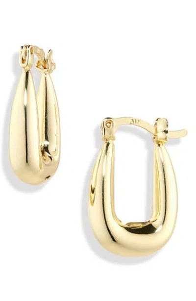 Argento Vivo Square Chunky Hoop Earrings In Gold