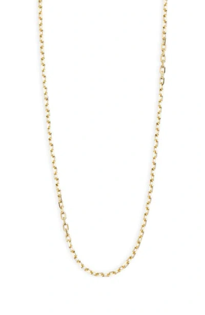 Argento Vivo Sterling Silver 18k Gold Plated Sterling Silver Chain Necklace