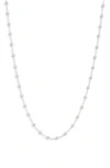 Argento Vivo Sterling Silver All Around Bead Chain Necklace In Silver