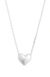 Argento Vivo Sterling Silver Bubble Heart Pendant Necklace In Silver