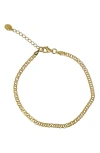 Argento Vivo Curb Chain Bracelet In Gold