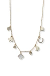 Argento Vivo Sterling Silver Charm Necklace In Gold
