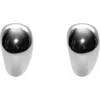 Argento Vivo Sterling Silver Chubby Hoop Earrings