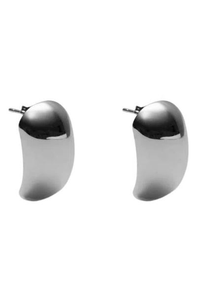 Argento Vivo Sterling Silver Chunky Rectangular Stud Earrings