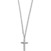 Argento Vivo Sterling Silver Cross Pendant Necklace In Silver