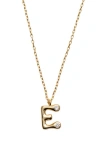 Argento Vivo Sterling Silver Cubic Zirconia Bubble Initial Necklace In Gold