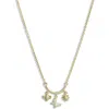 Argento Vivo Sterling Silver Cubic Zirconia Charm Necklace