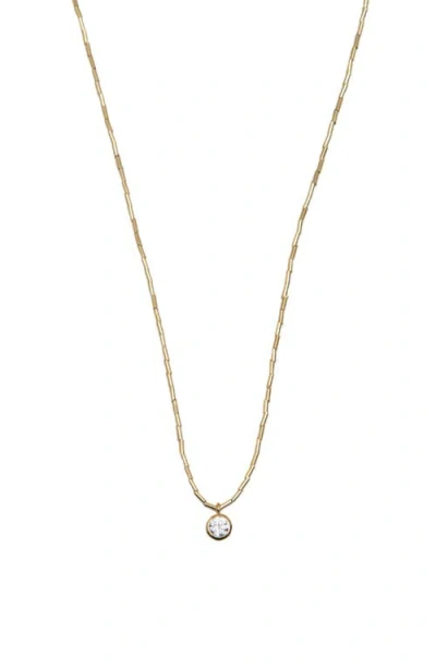 Argento Vivo Sterling Silver Cubic Zirconia Pendant Necklace