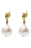 ARGENTO VIVO STERLING SILVER ARGENTO VIVO STERLING SILVER CULTURED PEARL DROP EARRINGS