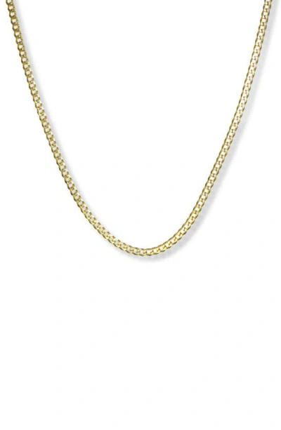Argento Vivo Sterling Silver Curb Chain Necklace In Gold