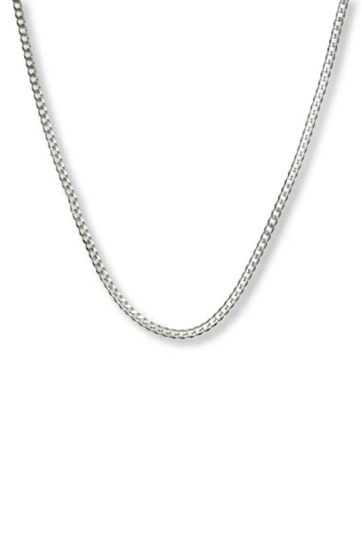 Argento Vivo Sterling Silver Curb Chain Necklace In Metallic