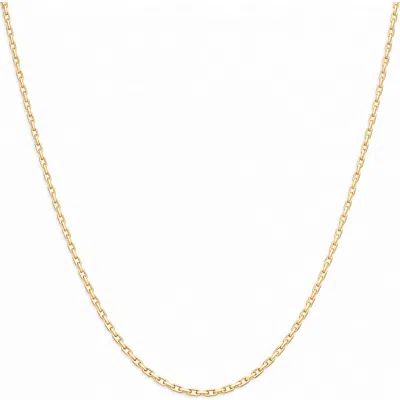Argento Vivo Sterling Silver Dainty Mariner Chain Necklace In Gold