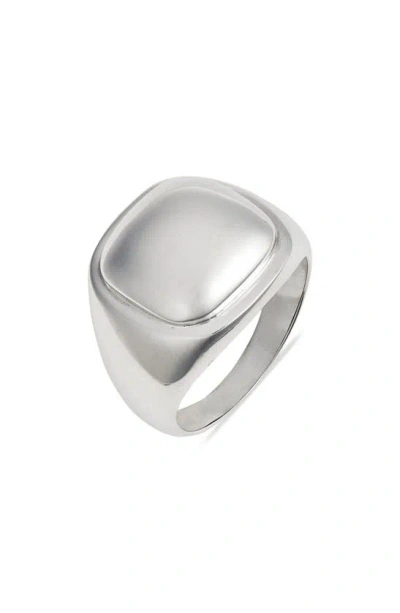 Argento Vivo Domed Cushion Ring In Silver
