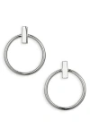 Argento Vivo Sterling Silver Doorknocker Drop Earrings