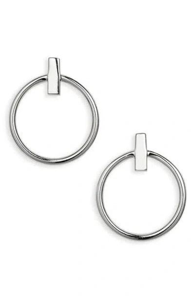 Argento Vivo Sterling Silver Doorknocker Drop Earrings