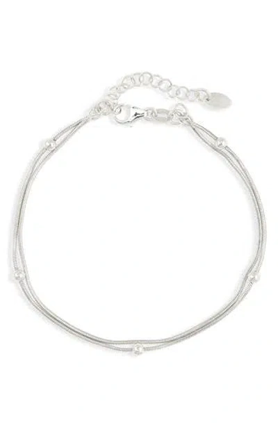 Argento Vivo Sterling Silver Double Chain Bracelet