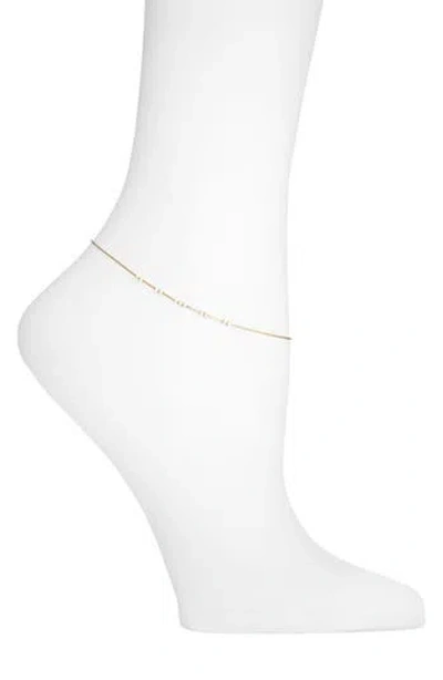 Argento Vivo Sterling Silver Enamel Beaded Anklet In White/gold