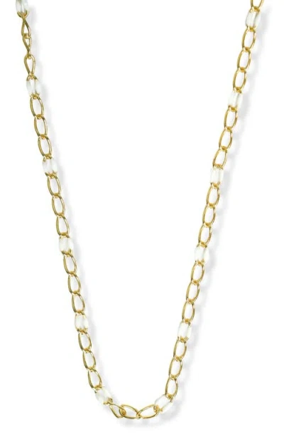 Argento Vivo Sterling Silver Enamel Station Coffee Bean Necklace