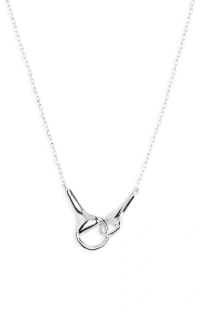Argento Vivo Sterling Silver Equestrian Interlocking Pendant Necklace