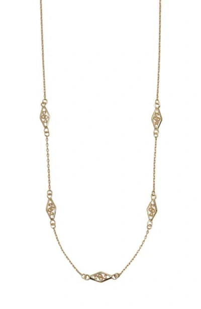 Argento Vivo Sterling Silver Filigree Station Necklace