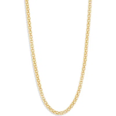 Argento Vivo Sterling Silver G Popcorn Chain Necklace In Gold