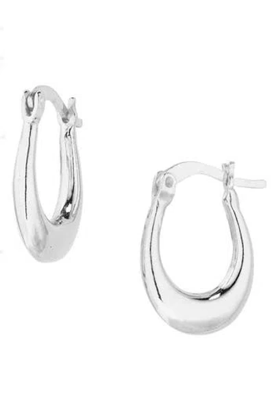 Argento Vivo Sterling Silver Graduated Hoop Earrings