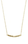 Argento Vivo Hammered Pendant Necklace In Gold