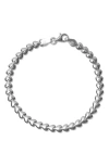 Argento Vivo Sterling Silver Heart Bracelet