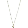 Argento Vivo Sterling Silver Heart Pendant Necklace In Gold