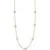 Argento Vivo Sterling Silver Heart Station Necklace