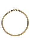 Argento Vivo Sterling Silver Herringbone Chain Bracelet