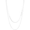Argento Vivo Sterling Silver Herringbone Layered Necklace In Silver