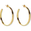 Argento Vivo Sterling Silver Hoop Earrings In Gold