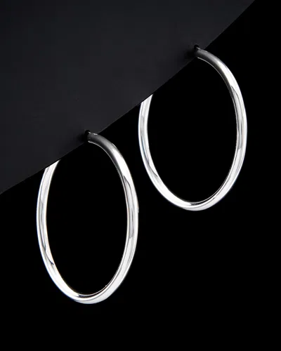 Argento Vivo Sterling Silver Hoops In Metallic