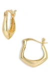 Argento Vivo Sterling Silver Huggie Hoop Earrings In Gold