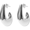 Argento Vivo Sterling Silver J-hoop Earrings