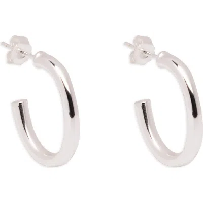 Argento Vivo Sterling Silver J-hoop Earrings