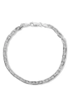 Argento Vivo Knife Edge Chain Bracelet In Silver