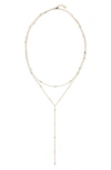 ARGENTO VIVO STERLING SILVER LAYERED Y-NECKLACE