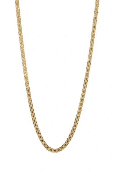 Argento Vivo Sterling Silver Mesh Chain Necklace In Gold
