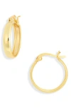 Argento Vivo Sterling Silver Mini Hoop Earrings In Gold