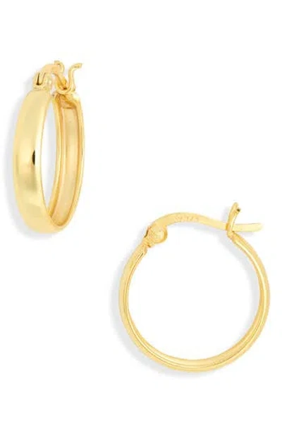Argento Vivo Sterling Silver Mini Hoop Earrings In Gold