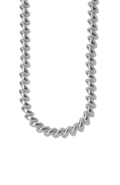 Argento Vivo Sterling Silver Mini San Marco Chain Necklace