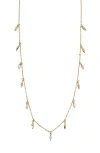 Argento Vivo Sterling Silver Molten Charm Necklace