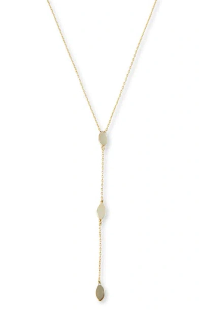 Argento Vivo Sterling Silver Organic-shape Y-necklace In Gold