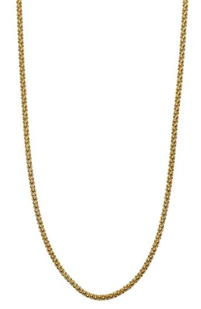 Argento Vivo Sterling Silver Popcorn Chain Necklace In Gold