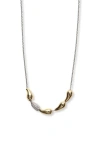 Argento Vivo Sterling Silver Puffy And Pavé Necklace