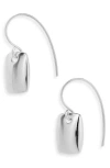 Argento Vivo Sterling Silver Rectangle Disc Drop Earrings