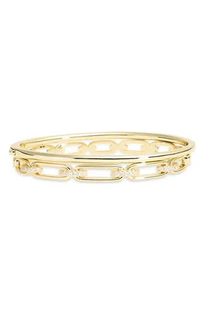 Argento Vivo Sterling Silver Set Of 2 Bangle Bracelets In Gold